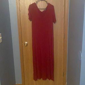 Burgundy Long Maxi Dress